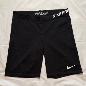 Nike Pro Compression Training Shorts Women's XL Dri-Fit 8” Black 889591-011